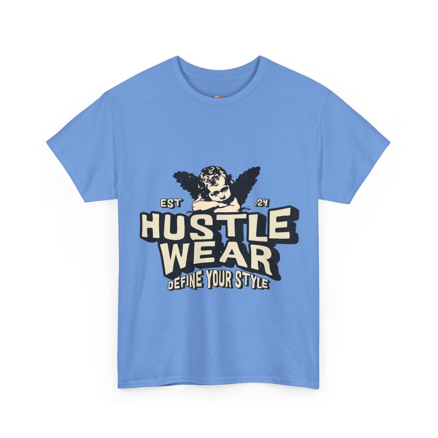 Vintage Angel Graphic T-Shirt – Hustle Wear Style, Casual Streetwear Tee, Unisex Cotton Top Cardinal Red