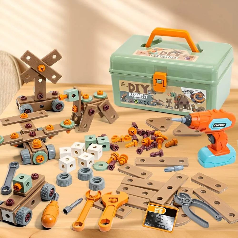 144 Piece Kids Engineering & Building Set