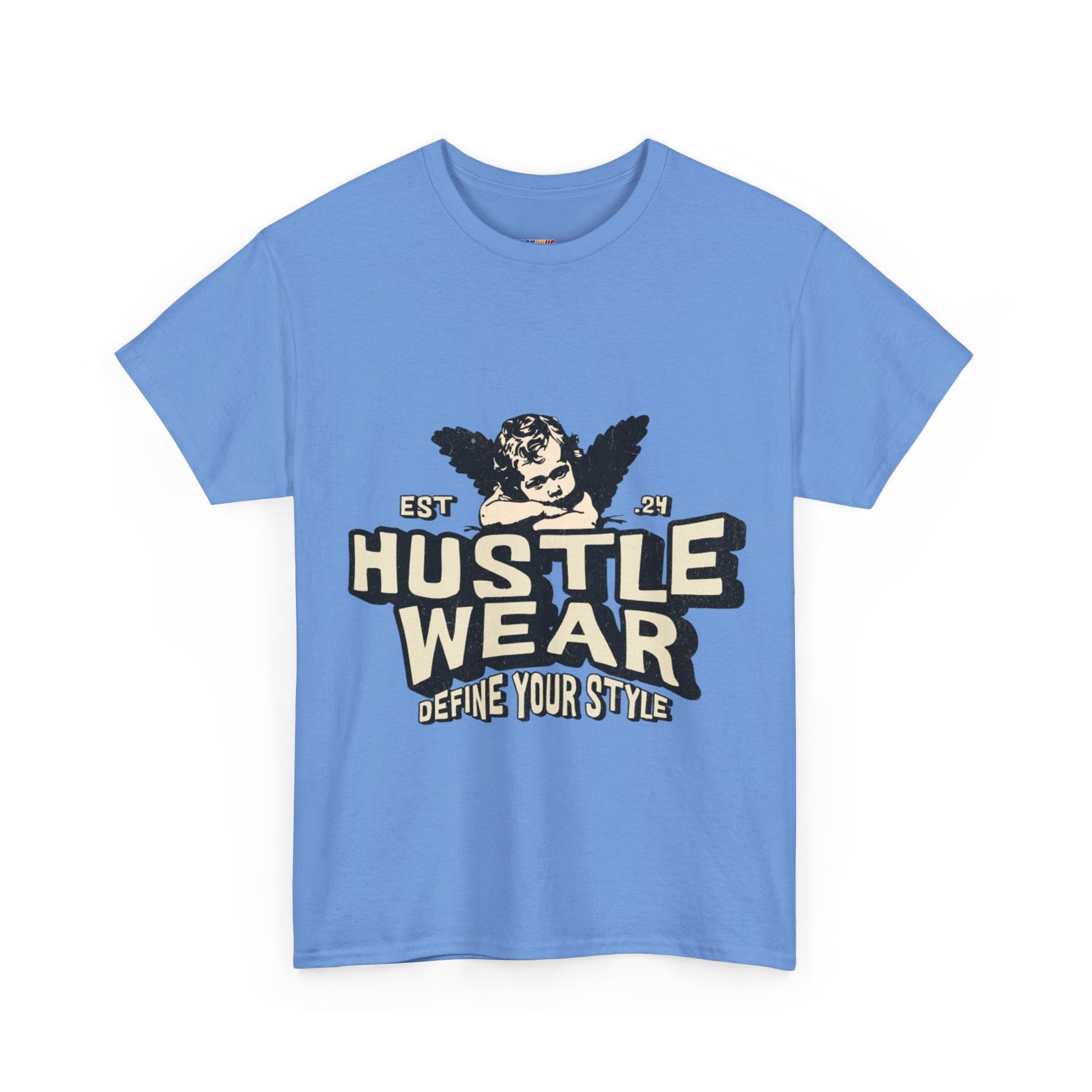 Vintage Angel Graphic T-Shirt – Hustle Wear Style, Casual Streetwear Tee, Unisex Cotton Top Cardinal Red