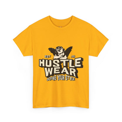 Vintage Angel Graphic T-Shirt – Hustle Wear Style, Casual Streetwear Tee, Unisex Cotton Top Cardinal Red