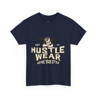 Vintage Angel Graphic T-Shirt – Hustle Wear Style, Casual Streetwear Tee, Unisex Cotton Top Cardinal Red