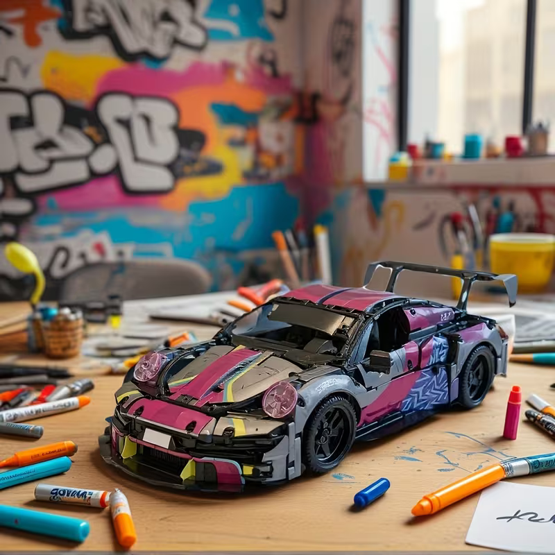 Limited Edition 911 RSR Cyberpunk | 50cm Collector Set