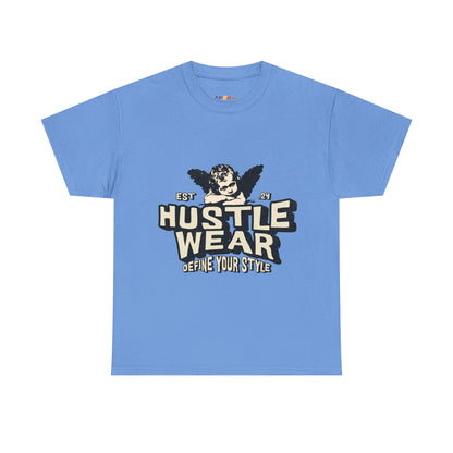 Vintage Angel Graphic T-Shirt – Hustle Wear Style, Casual Streetwear Tee, Unisex Cotton Top Carolina Blue