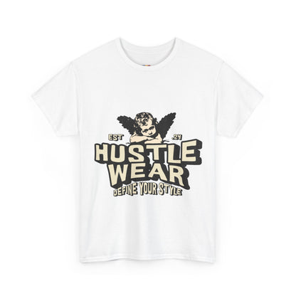 Vintage Angel Graphic T-Shirt – Hustle Wear Style, Casual Streetwear Tee, Unisex Cotton Top Cardinal Red