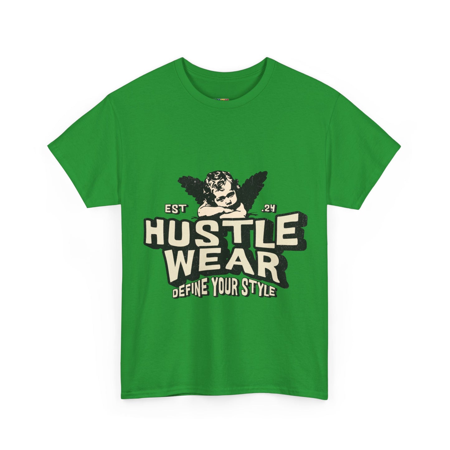 Vintage Angel Graphic T-Shirt – Hustle Wear Style, Casual Streetwear Tee, Unisex Cotton Top Cardinal Red