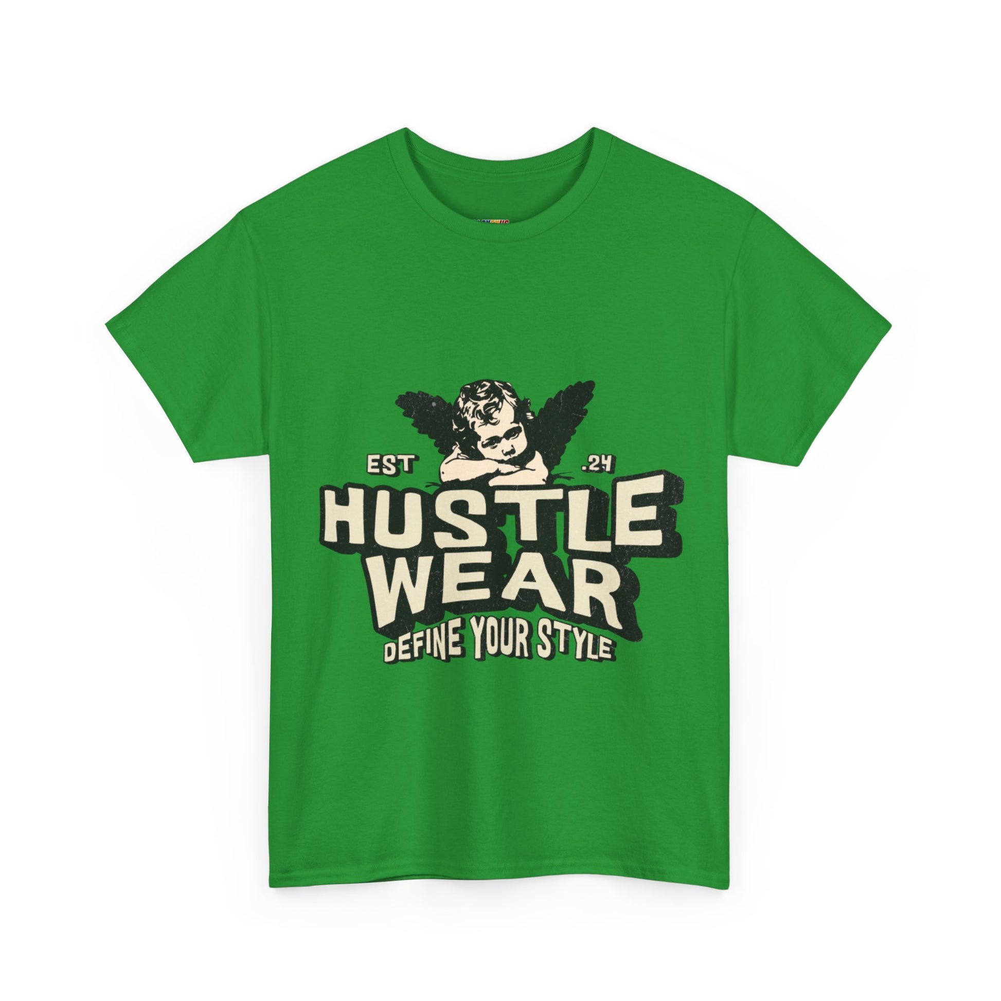 Vintage Angel Graphic T-Shirt – Hustle Wear Style, Casual Streetwear Tee, Unisex Cotton Top Cardinal Red
