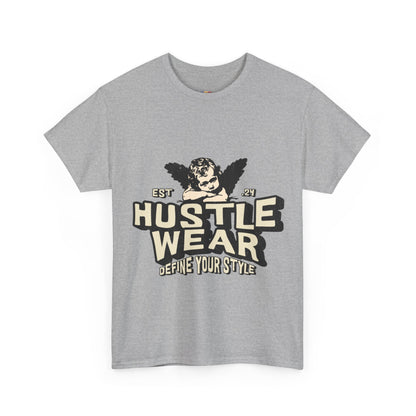 Vintage Angel Graphic T-Shirt – Hustle Wear Style, Casual Streetwear Tee, Unisex Cotton Top Cardinal Red