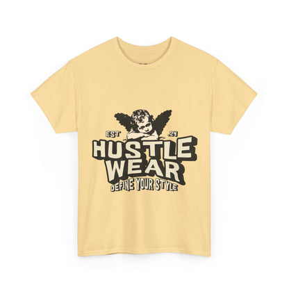 Vintage Angel Graphic T-Shirt – Hustle Wear Style, Casual Streetwear Tee, Unisex Cotton Top Cardinal Red